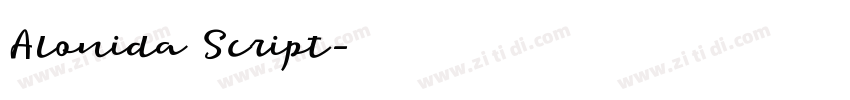 Alonida Script字体转换 Alonida Script字体转换